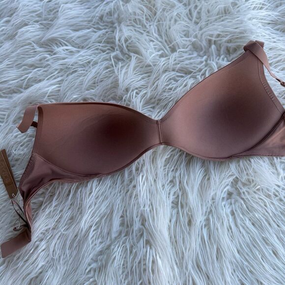 Skims Wireless Form Pushup Plunge Bra Jasper Size 34DDD - Picture 6 of 7